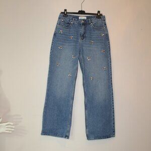 Splash DNM Wear since 1993  embellished blue zip closure  jeans size 30